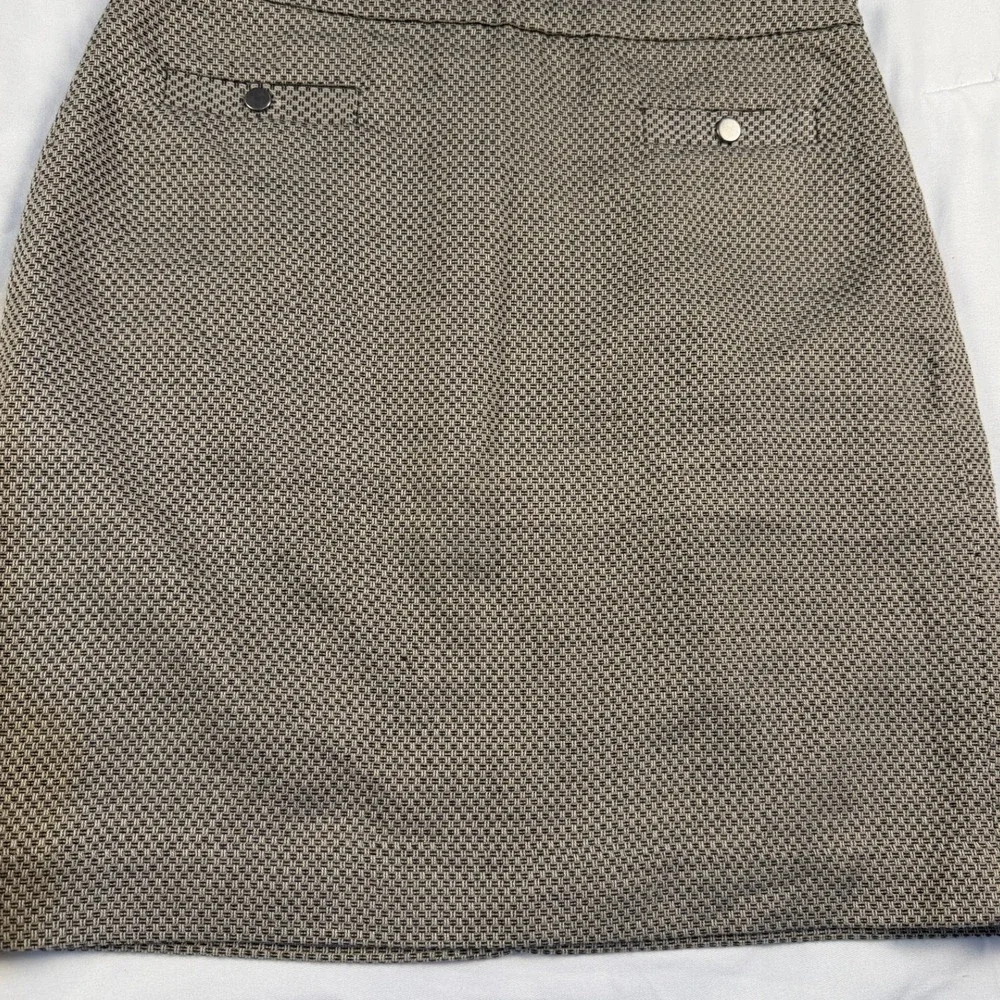 Ann Taylor LOFT Grey Textured Woven Mini‎ Skirt Size 2 Career Office Wear A-Line